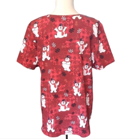 Frosty The Snowman Scrub Top - Picture 9 of 9